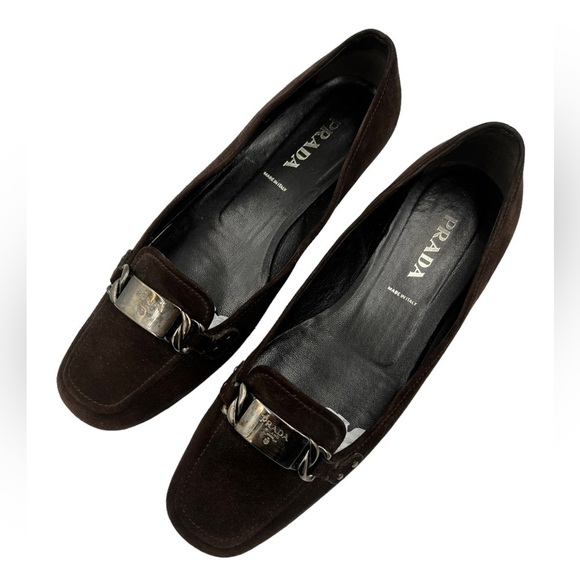 PRADA Suede Leather Loafers - Picture 7 of 16